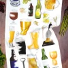 2023 Beer Tea Towel by Corinne Alexander