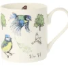 5 Blue Tits Bone China Mug