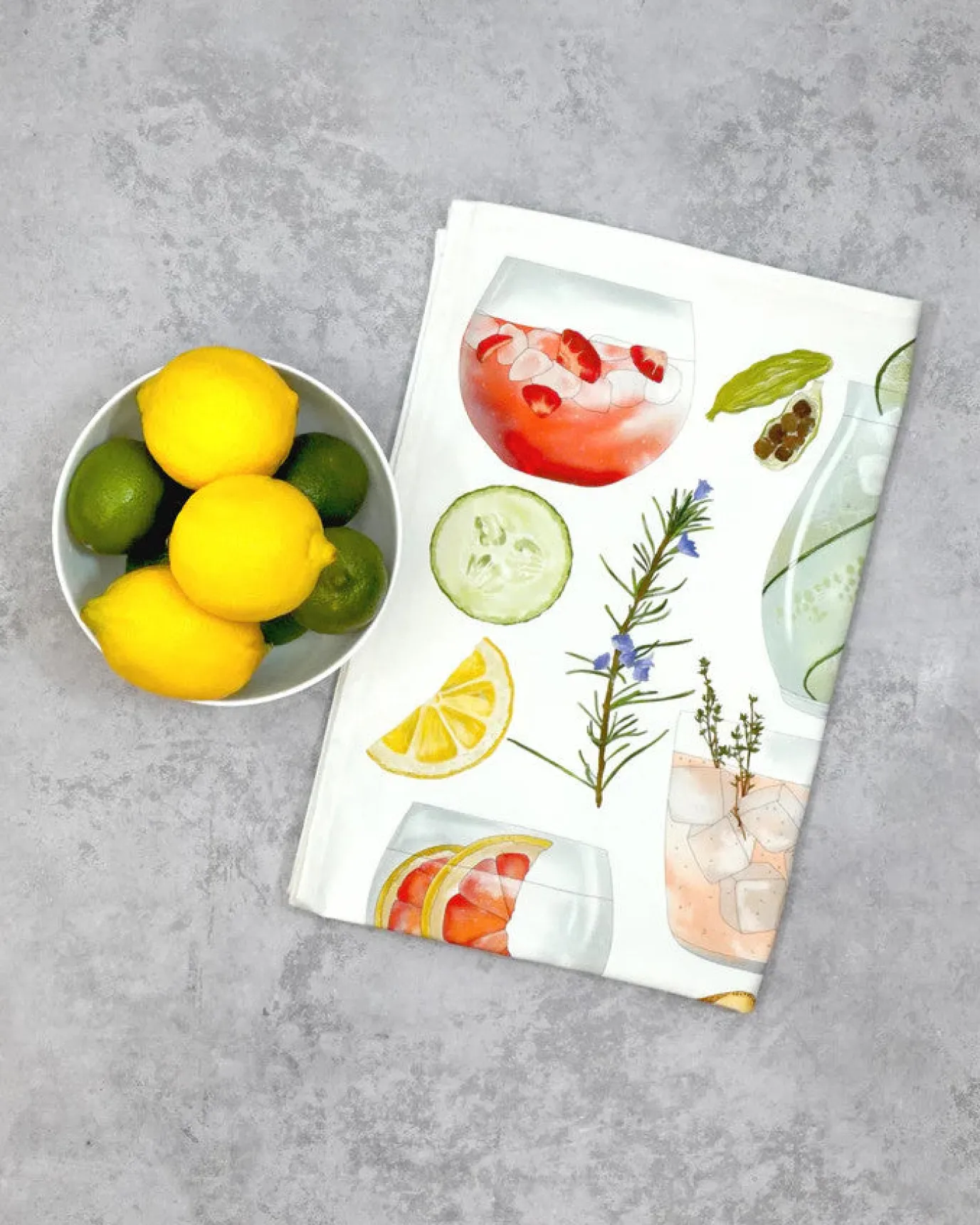 2023 G & T Tea Towel by Corinne Alexander