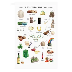 A Very Irish Alphabet Tea Towel