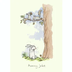 Acorny Joke Greetings Card