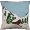 Alpine Chalet Pillow - Duck Egg Blue