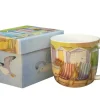 Beach Huts Bone China Mug (Boxed)