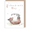 Bear and Hare "With all my Love on Valentine's Day" Greetings Card