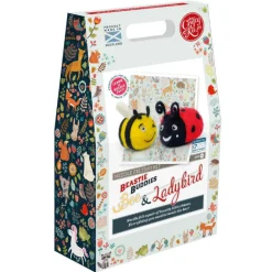 Beastie Buddies Bee & Ladybird Needle Felting Craft Kit