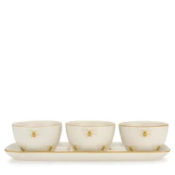 Bees Stoneware set of 3 Nibbles Bowls