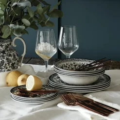 Black Regal Peacock Cereal Bowl