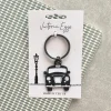 Black Taxi Keyring