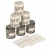 Black Toast Set of 6 Herb/Spice Tins
