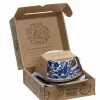 Blue Arden Breakfast Cup and Saucer 3 PC Boxed Set