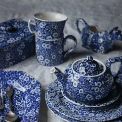 Blue Calico Cow Creamer Boxed