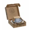 Blue Felicity Teacup and Saucer 3 PC Boxed Set