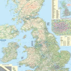 British Isles Road Map 1000 Piece Jigsaw Puzzle