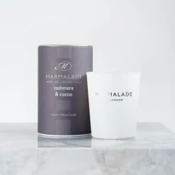 Cashmere and Cocoa Luxury Glass Votive Candle