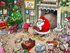 Chaos on Christmas Eve 1000 Piece Jigsaw Puzzle
