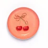 Cherries Round Enamel Printed Tray