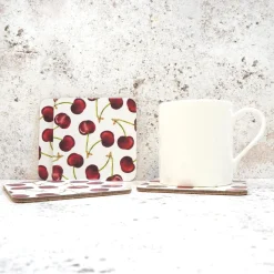 Cherry Coaster Set by Corinne Alexander