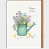 Chicks and Watering Can Easter Card