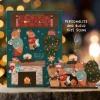 Christmas Bears Fireplace Pop Out Card