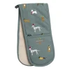 Christmas Dogs Double Oven Glove