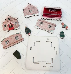 Christmas House Pop Out and Build Advent Calendar