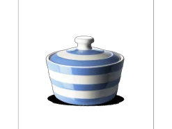 Cornishware Butter Dish