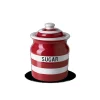 Cornishware Sugar Storage Jar-- Red