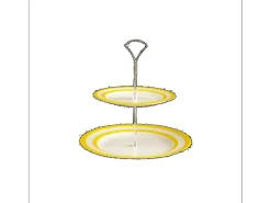 Cornishware Two-Tier Cake Stand