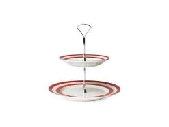 Cornishware Two-Tier Cake Stand