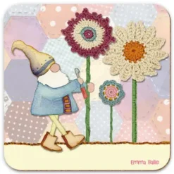 Crochet Gnomes Coaster