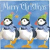 Dancing Puffins Pack of 6 Christmas Cards