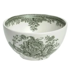 Dark Green Asiatic Small Sugar Bowl - 3.75in/9.5cm