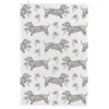 Dog & Daisy Tea Towel