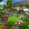 Dogs in a Cottage Garden 1000 Piece Jigsaw Puzzle