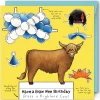 Dress a Highland Cow Birthday Card