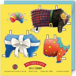 Dress a Highland Cow Birthday Card