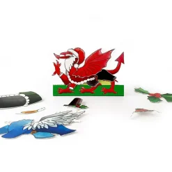 Dress a Welsh Dragon Christmas Card