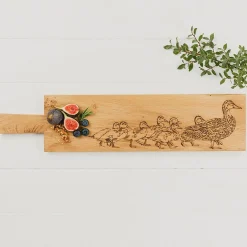 Duck & Ducklings Long Oak Serving Paddle