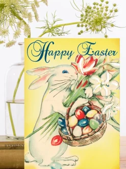 Easter Basket Easter Card (Yellow)