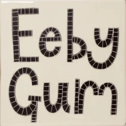 Ee By Gum Coaster by Moorland Pottery