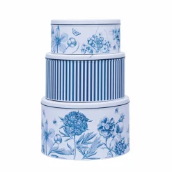 Etchings & Roses Set of 3 Round Cake Tins