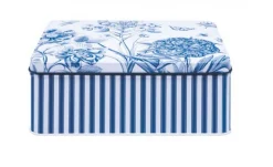 Etchings and Roses Deep Rectangular Tin
