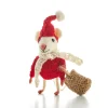 Father Christmas Mouse Felt Christmas Decoration