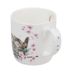 'Feather Your Nest' Bird Bone China Mug (14oz)