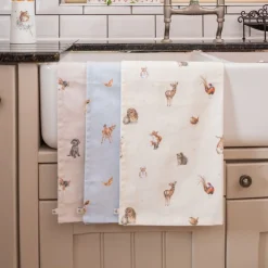 'Feathered Friends' Bird Tea Towel