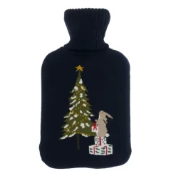 Festive Foreat Knitted Statement Hot Water Bottle