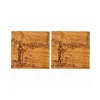 Fishing Oak Coasters- Set of 2