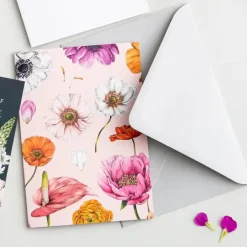 Floral Brights - Pink - card