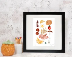 Full English Print by Corinne Alexander