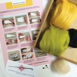 Gertrude the Green Budgie Needle Felting Kit